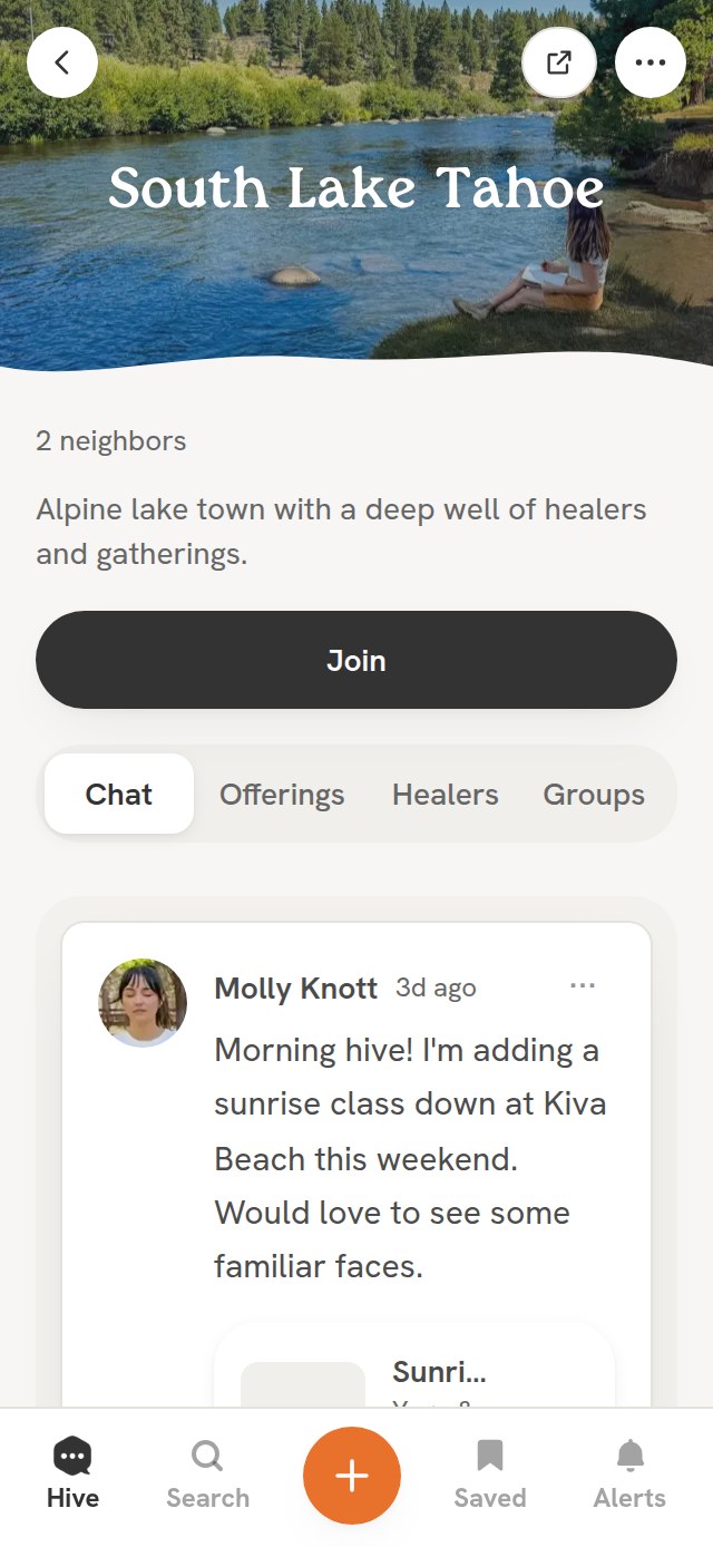 The Truckee Hive group chat